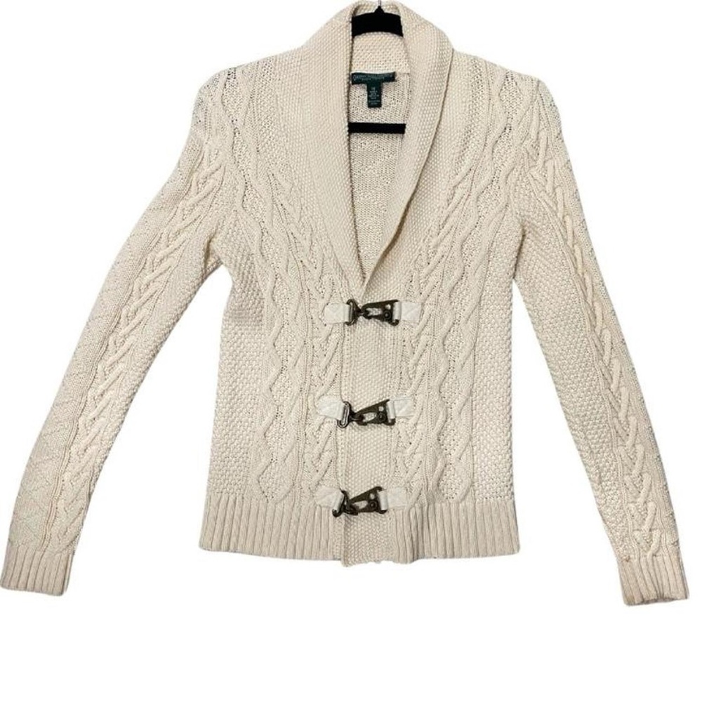 Women's Cream Cable Knit Sweater